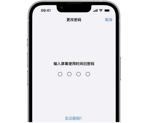 通化iPhone屏幕维修分享iPhone屏幕使用时间密码忘记了怎么办 